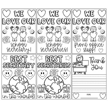 secretary coloring pages