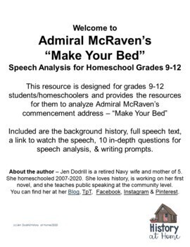 make your bed by admiral mcraven