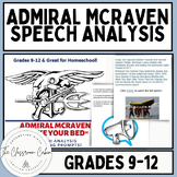 Admiral McRaven "Make Your Bed" Speech Analysis for Grades