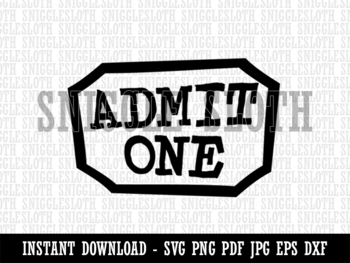 movie theater ticket clipart black and white