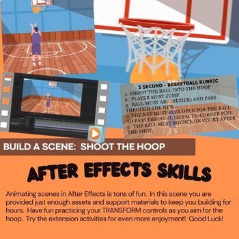 Preview of Adobe After Effects Skills | Build A Scene: Shoot the Hoop