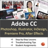 Adobe CC Lessons: Photoshop, Illustrator, InDesign, Premie