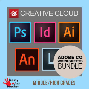 Preview of Adobe CC Test/Quiz/Worksheets Bundle for Middle/High