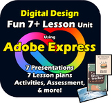 Adobe Express - Digital Design Unit! Fun Technology lesson