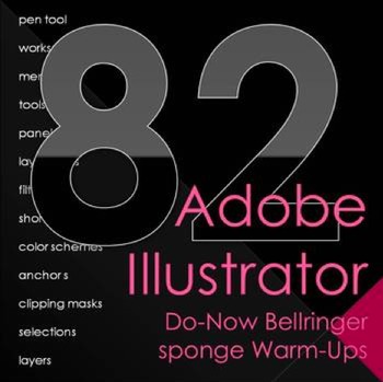 Preview of Adobe Illustrator Do-Now Bellringer Warm Ups - Digital Design & Drawing