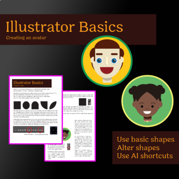 Preview of Adobe Illustrator Quick Lesson: Avatar Creation using Shapes