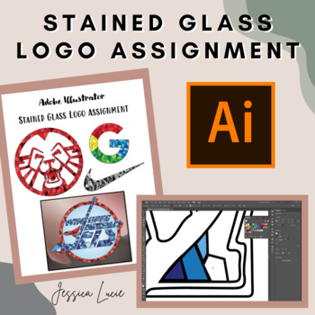 Preview of Adobe Illustrator - Stained Glass Logo Assignment