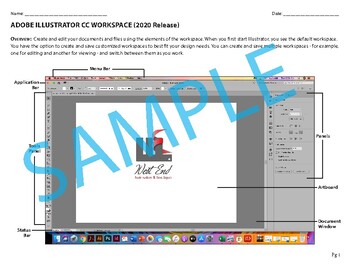 Preview of Adobe Illustrator CC Workspace Identification (2020 Release)