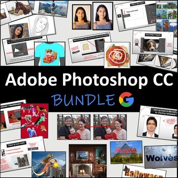 Preview of Adobe Photoshop CC: 14 Lessons BUNDLE (Google)