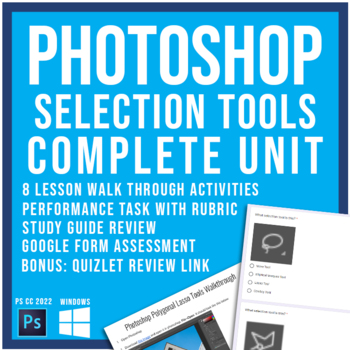 Preview of Adobe Photoshop CC Selection tools Complete Unit