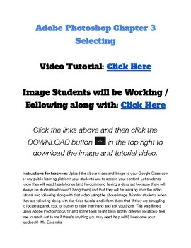 Preview of Adobe Photoshop Lesson 3 - Selecting