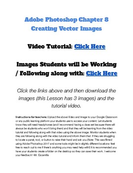 Preview of Adobe Photoshop Lesson 8 - Creating Vector Images