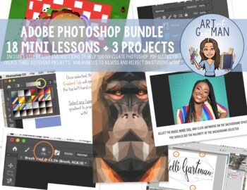 Preview of Adobe Photoshop Lesson + Project Bundle