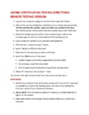 Adobe Remote Testing Instructions for Students - Editable Form