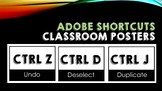 Adobe Shortcuts Classroom Posters | 10 Printable Posters