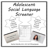 Adolescent Social Language Screener