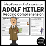Adolf Hitler Biography Reading Comprehension Worksheet His