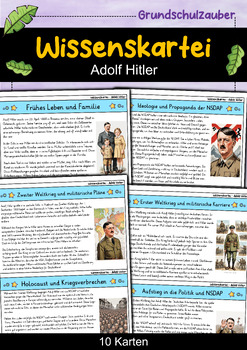 Preview of Adolf Hitler - Wissenskartei - Berühmte Persönlichkeiten (German)