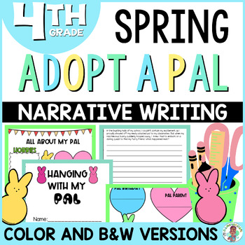Preview of Adopt A peep Writing End of The Year Upper Elementary Narrative Prompt Worksheet