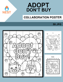 Adopt Don't Buy Collaboration Poster