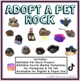 Adopt a Pet Rock Project & Social Media Templates
