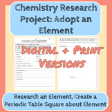 Adopt an Element: Mini Research Project on GOOGLE DRIVE