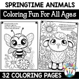 Spring Coloring Sheets With 32 Animals Coloring Pages Acti