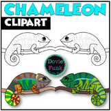 Adorable CHAMELEON Clipart IMAGES