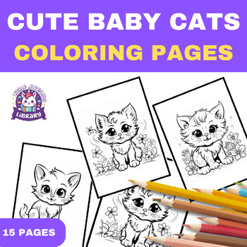 kawaii coloring  Animal coloring pages, Cat coloring page, Cute coloring  pages