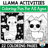 Llama Coloring Pages With 22 Spring Coloring Pages & Poems