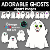 Adorable Not So Scary GHOSTS Clip Art Images HALLOWEEN