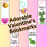 Adorable Valentine's Printable Bookmarks