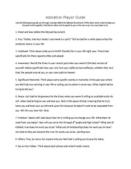 Preview of Adoration Prayer Guide