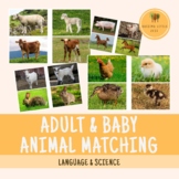 Adult & Baby Animal Matching Activity Farm Edition Montessori Free