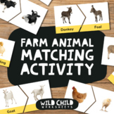 Adult & Child Farmyard Animal Matching Activity, Farm Anim