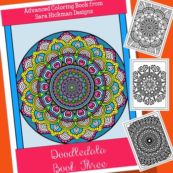 Adult Coloring Book Mandalas for Teens, Teachers and Big Kids