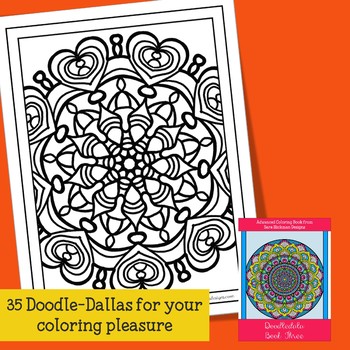 Adult Coloring Book Teens, Teachers and Big Kids by Sara Hickman Designs