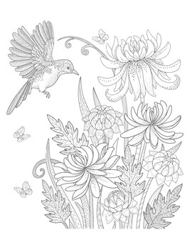 Adult Coloring Book for Stress Relieving Animal Designs - Printable PDF  Download