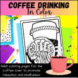 Adult Coloring Pages for Teachers - Coffee Theme