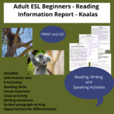 Adult ESL Beginners Reading an Information Report 3