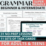 Adult ESL Curriculum - Beginner & Intermediate Grammar Wor