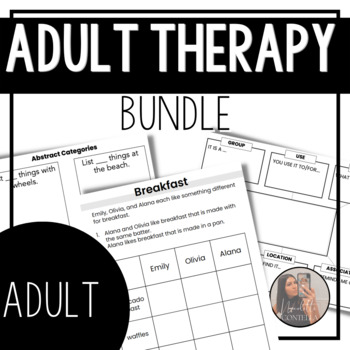 Preview of Adult Speech Therapy Growing Bundle - Aphasia, Cognitive Rehab