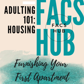 Preview of Adulting 101: Housing: Furnishing Your First Apartment Activity (Google Doc)