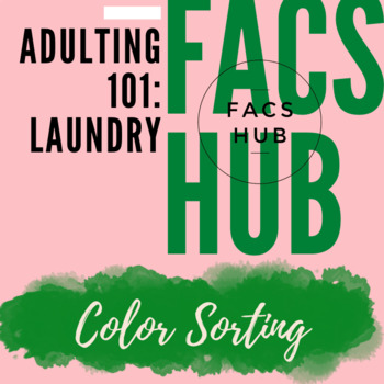 Preview of Adulting 101: Laundry: Sorting By Color Activities (PDF)