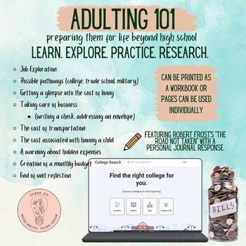 Preview of Adulting 101: preparing students for life after high school