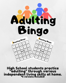 Preview of Adulting Bingo (Life Skills, Family and Consumer Sciences, FACS, FCS)
