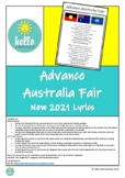 Advance Australia Fair Handouts! NEW 2021 Lyrics! Australi