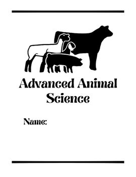 Preview of Advanced Animal Science Notebook cover