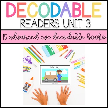 Preview of Kindergarten CVC Decodable Readers- Advanced