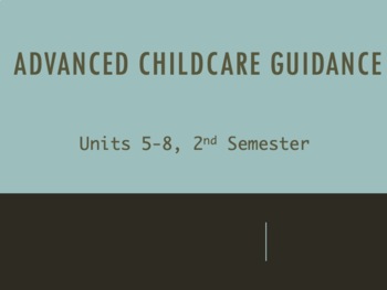 Preview of Advanced Childcare Guidance 2nd Semester Bundle